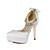 Cetim Bombas Estilete Do Salto Com Sapatos De Casamento Stra